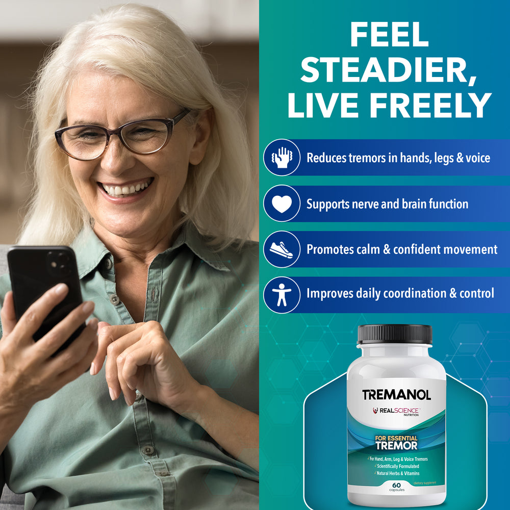 Tremanol - Natural Aid for Essential Tremor – Real Science Nutrition
